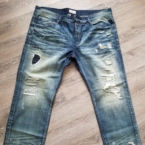 Men's Distressed Rivet De Cru Jeans
